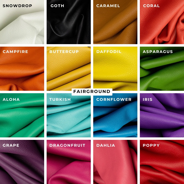 Leather Earrings - Flowers