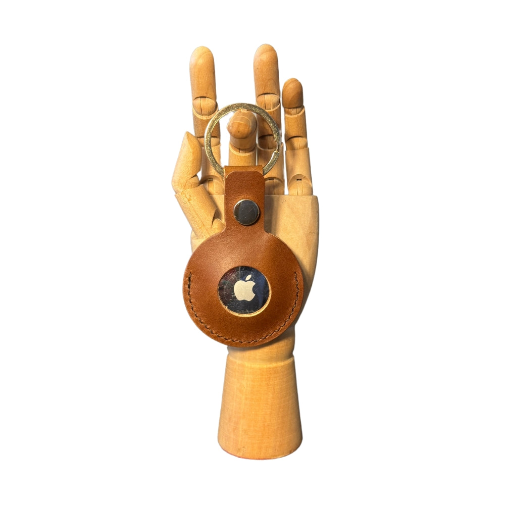 Leather AirTag Keyring
