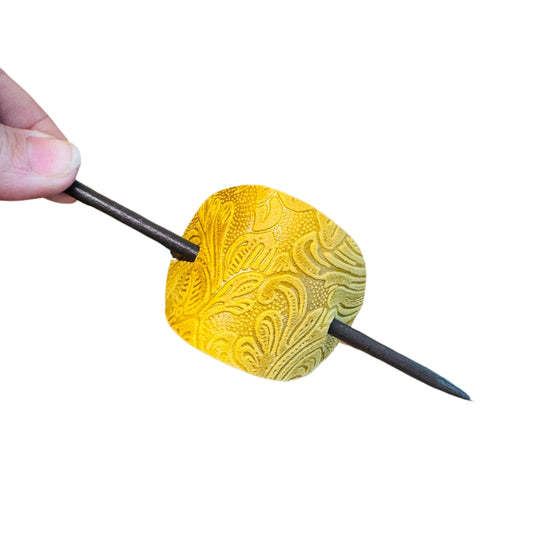 Leather Hair Barrettes