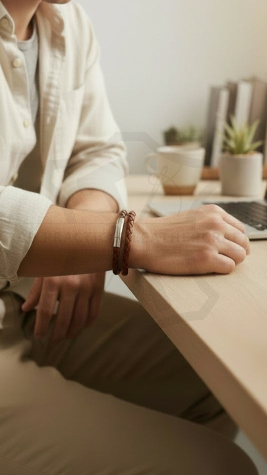 Leather Braid Bracelets