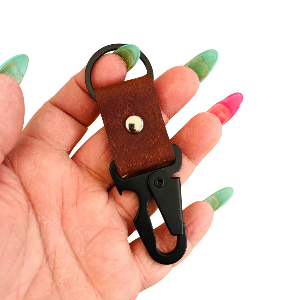 Leather Keyring - Tactical Bottle Opener