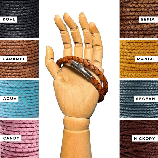 Leather Braid Duo Bracelets