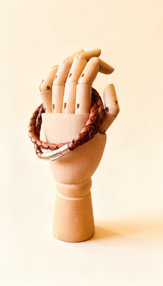 Leather Braid Duo Bracelet
