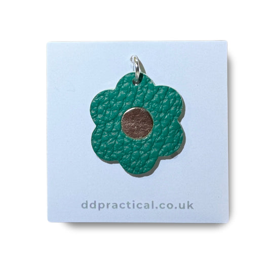 Leather Pendant - Flower