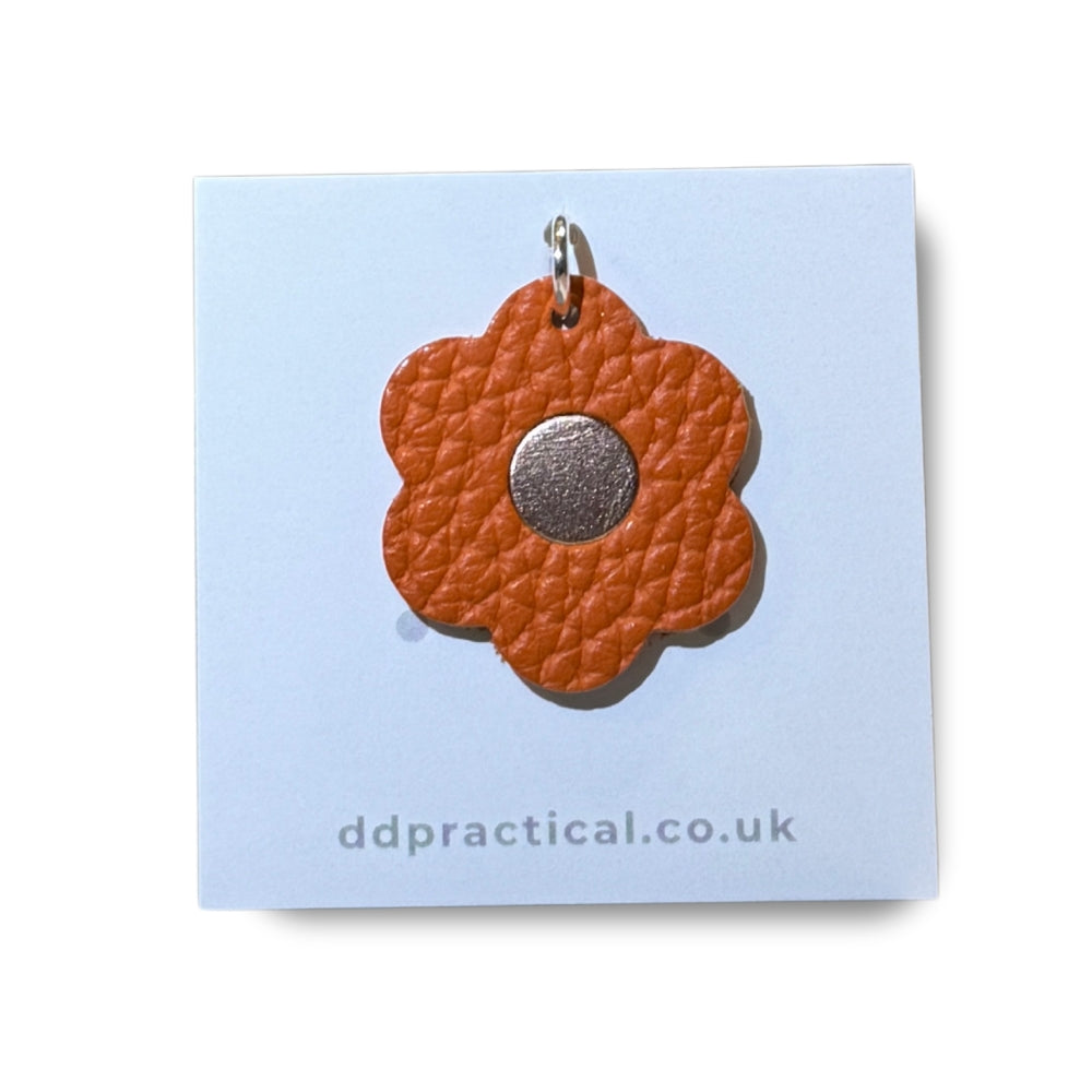 Leather Pendant - Flower