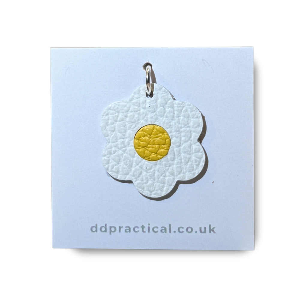 Leather Pendant - Flower