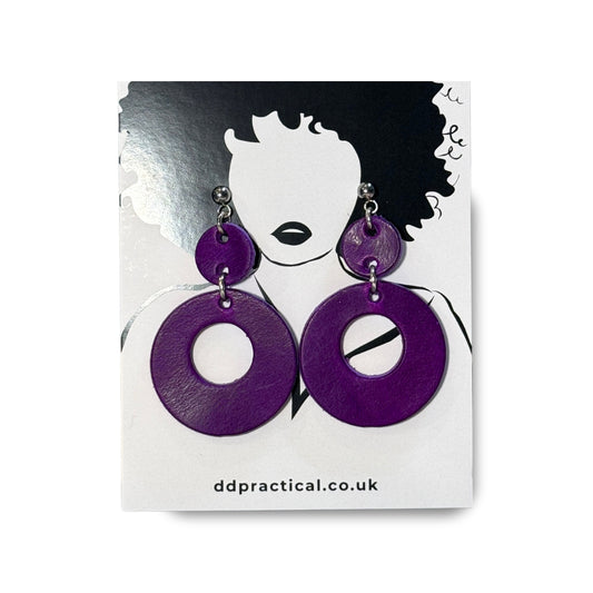 Leather Earrings - Funky