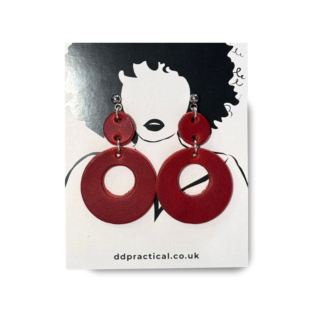 Leather Earrings - Funky