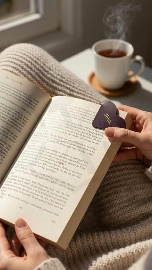 Leather Heart Bookmark