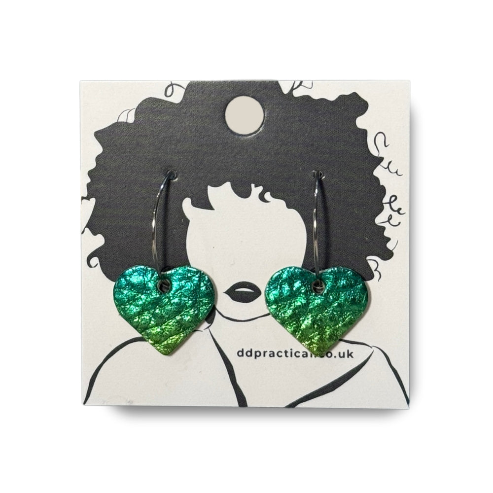 Leather Earrings - Hearts