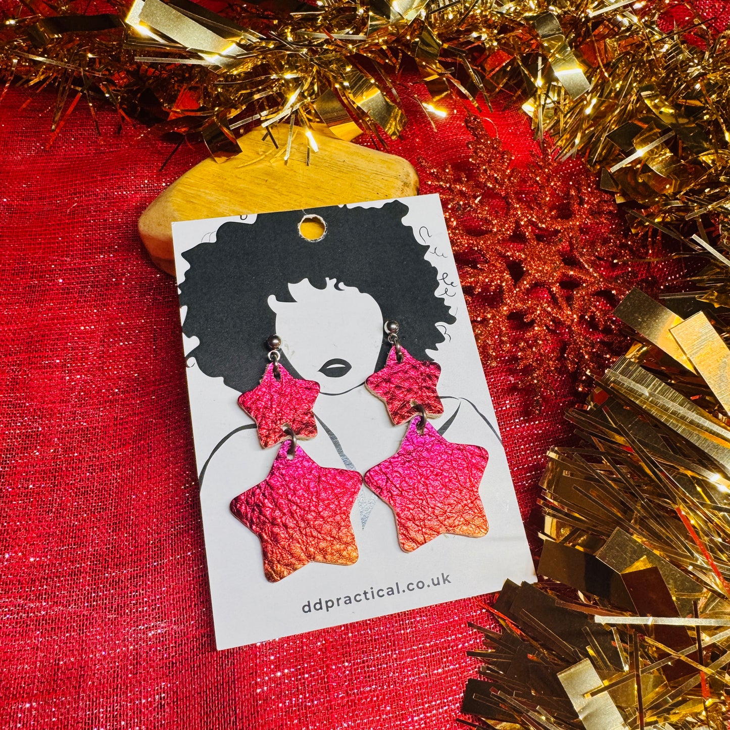 Leather Earrings - Stellar