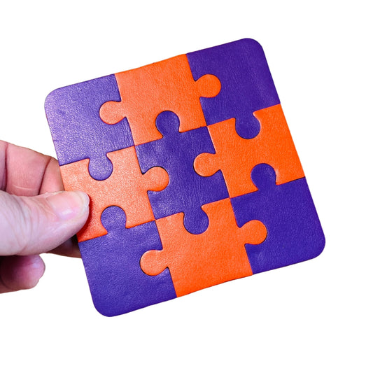 Leather Coasters - Jigsaws