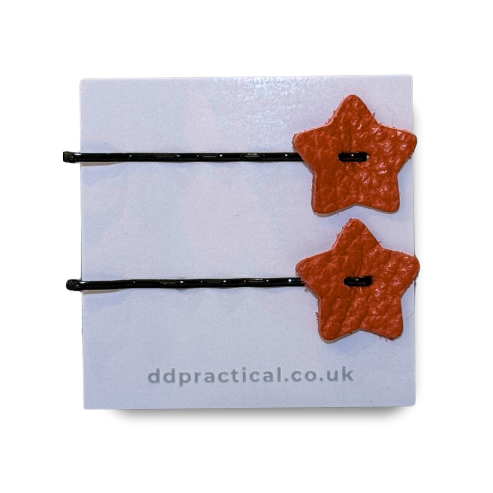 Leather Kirby Grip Accessories - Stars