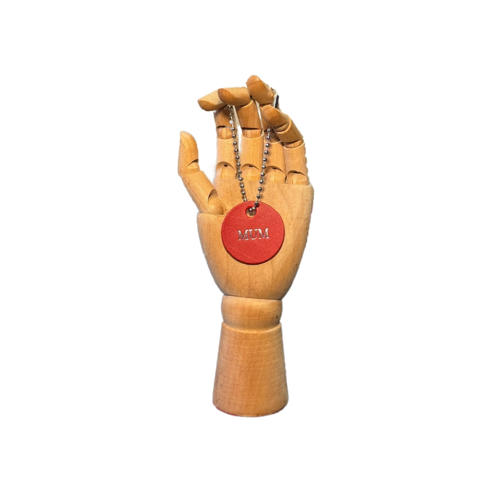 Leather 'MUM' Tag