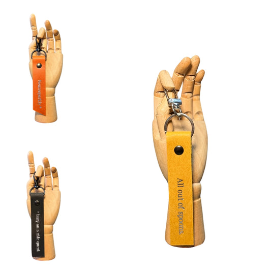 Leather Keyring - Neurodiverent