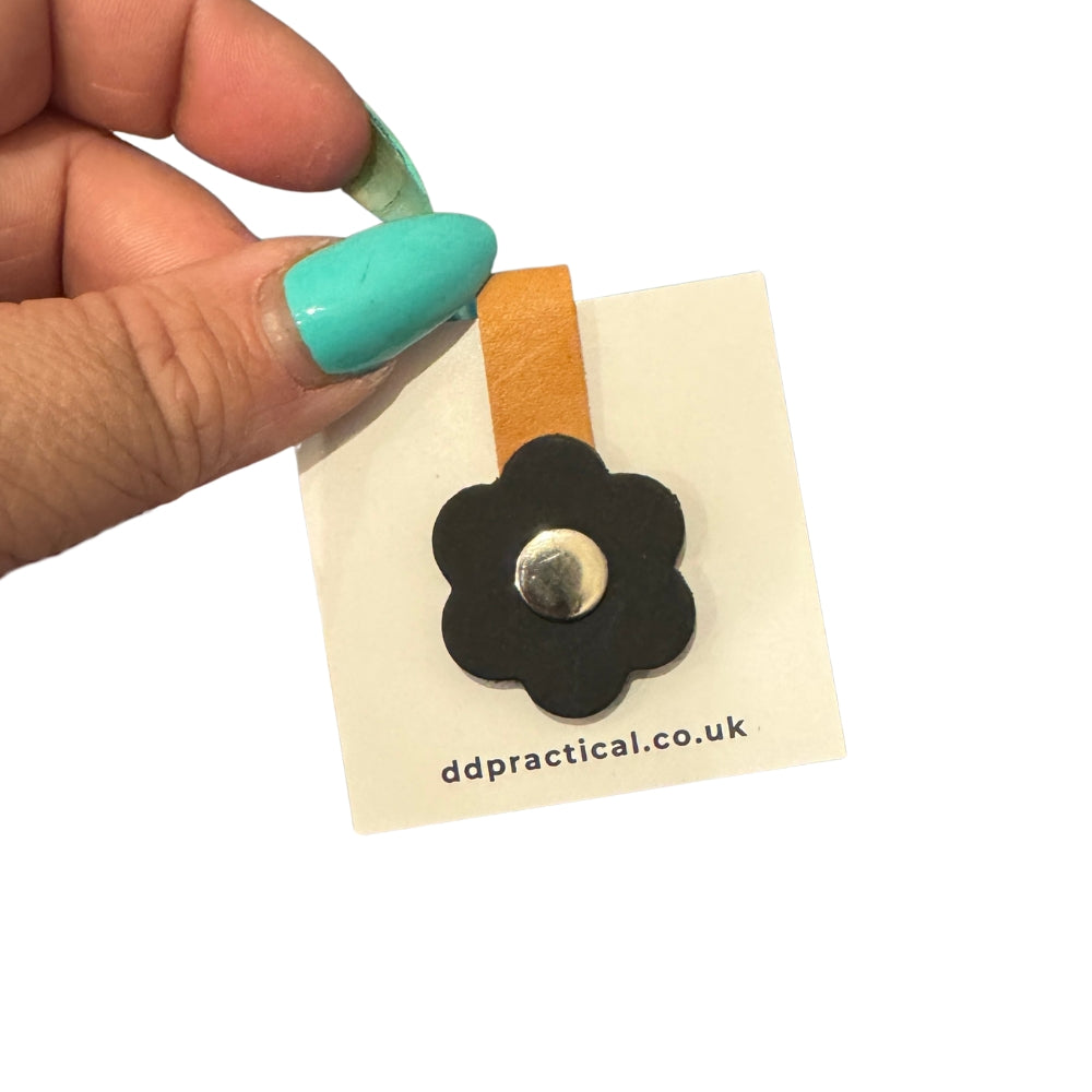 Leather Snap Flower