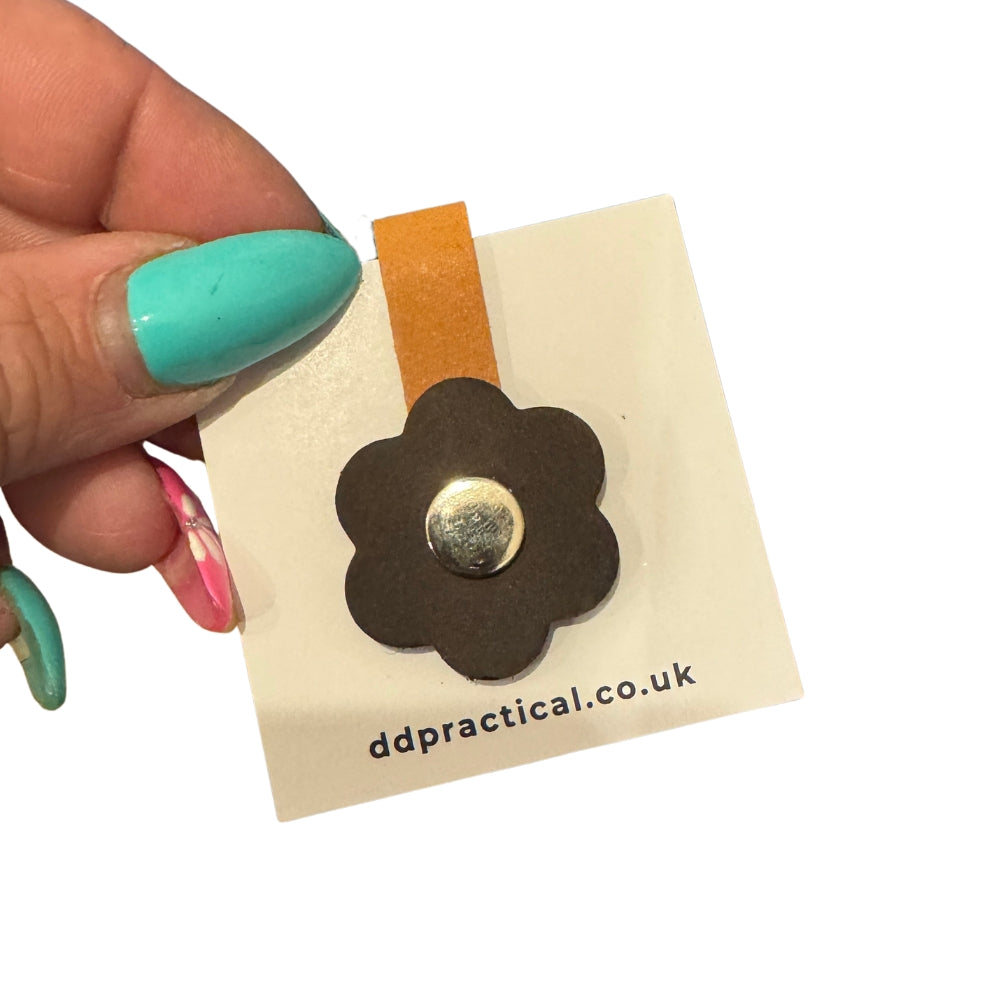 Leather Snap Flower