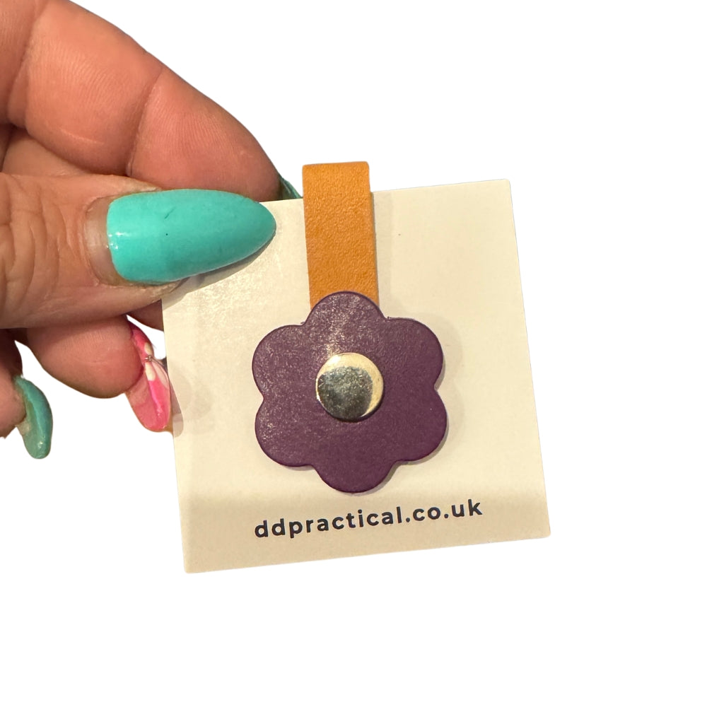 Leather Snap Flower