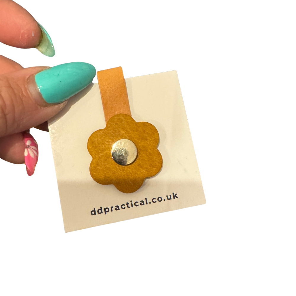 Leather Snap Flower