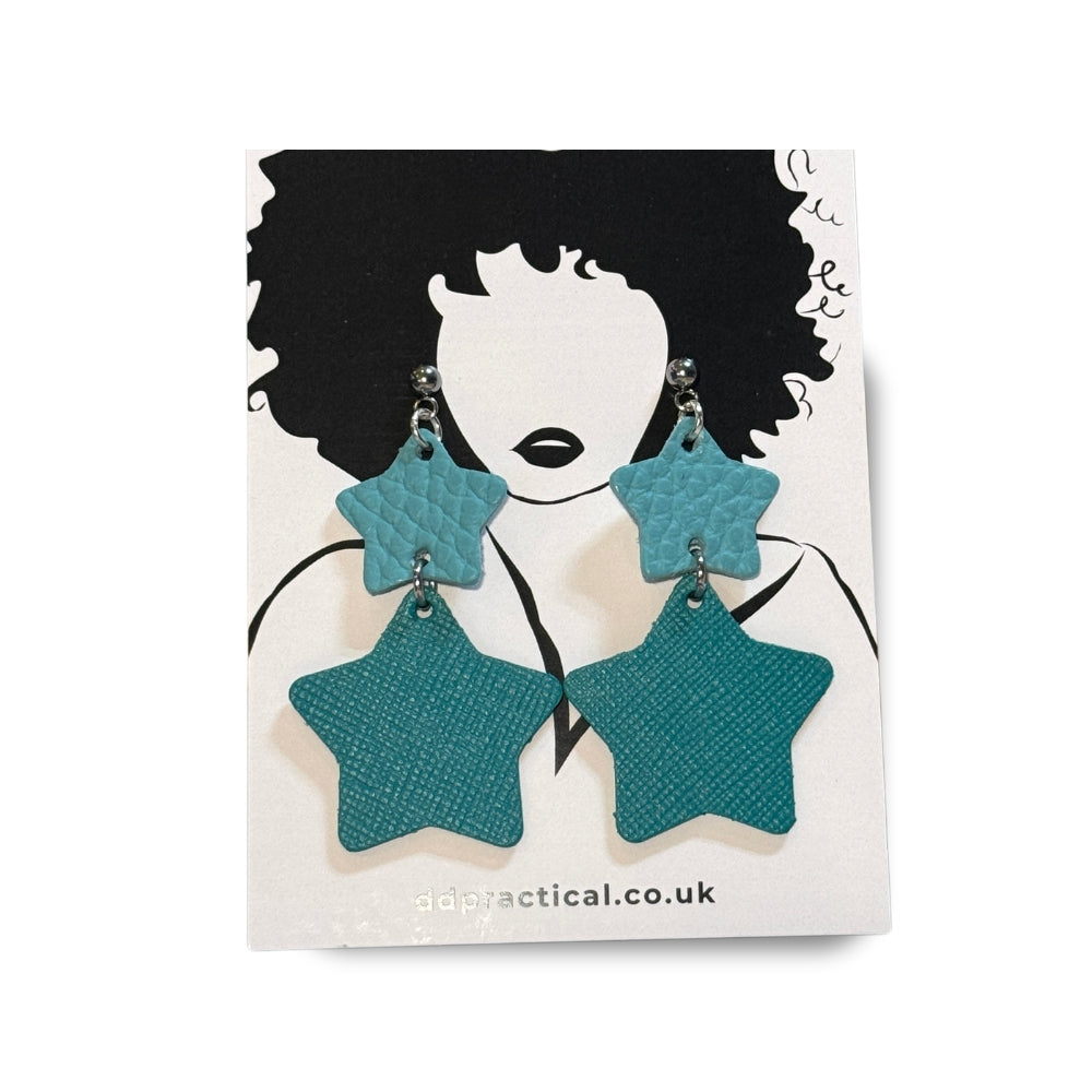 Leather Earrings - Stellar
