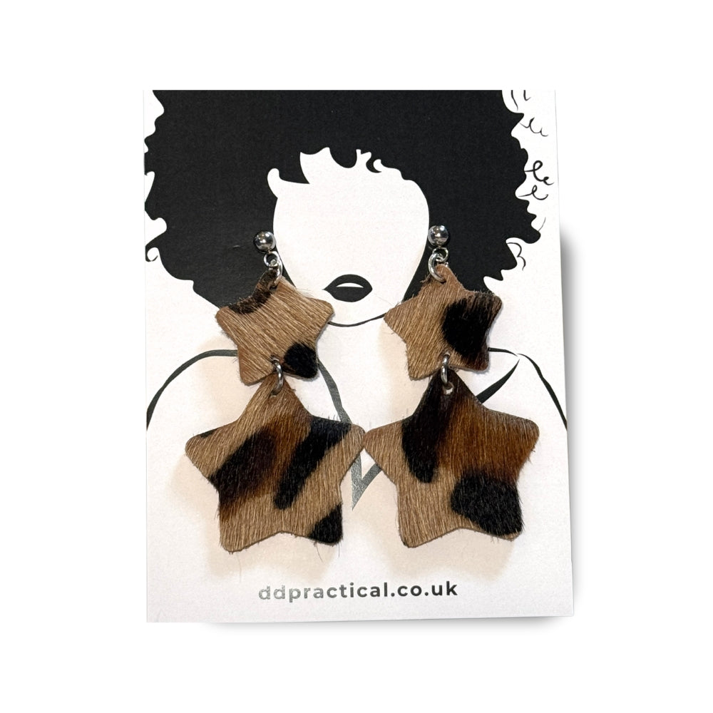 Leather Earrings - Stellar