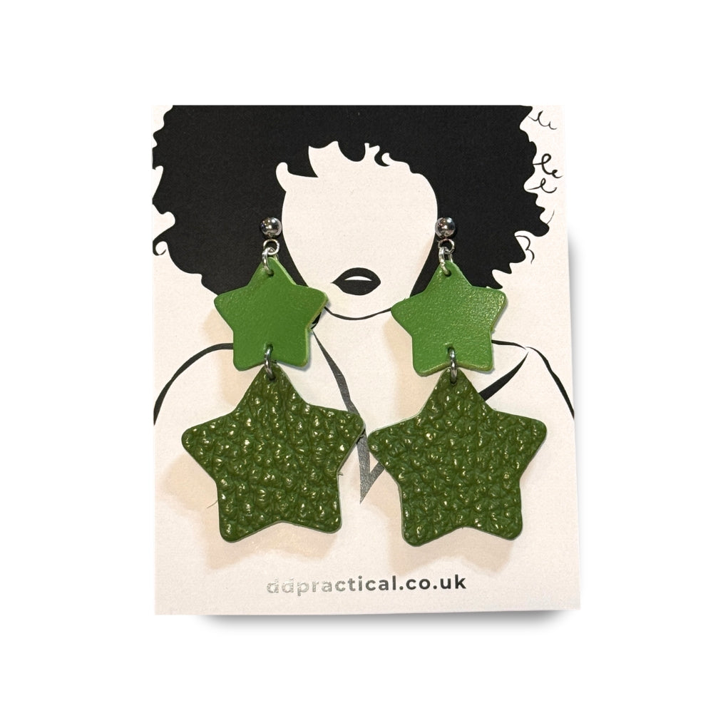 Leather Earrings - Stellar