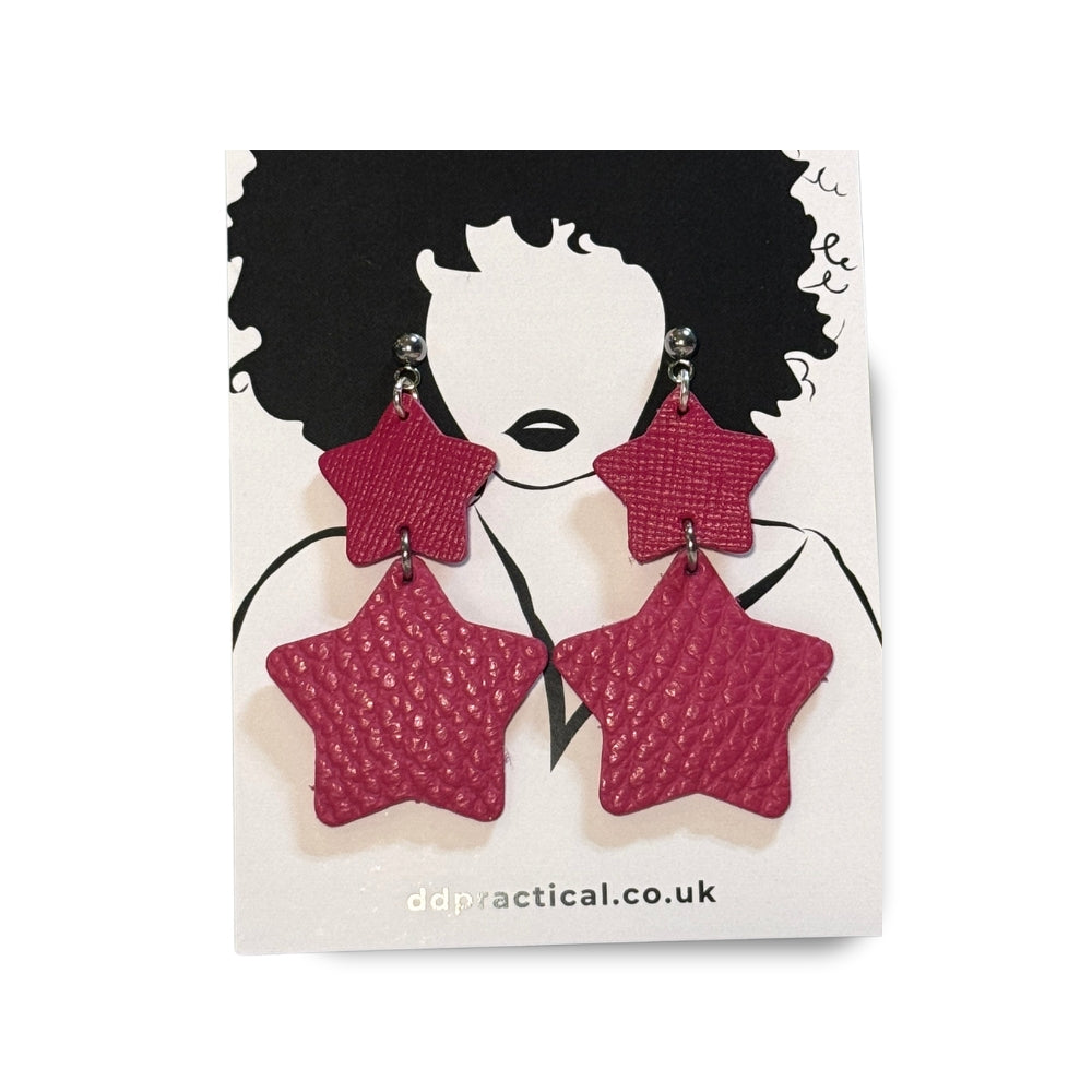 Leather Earrings - Stellar