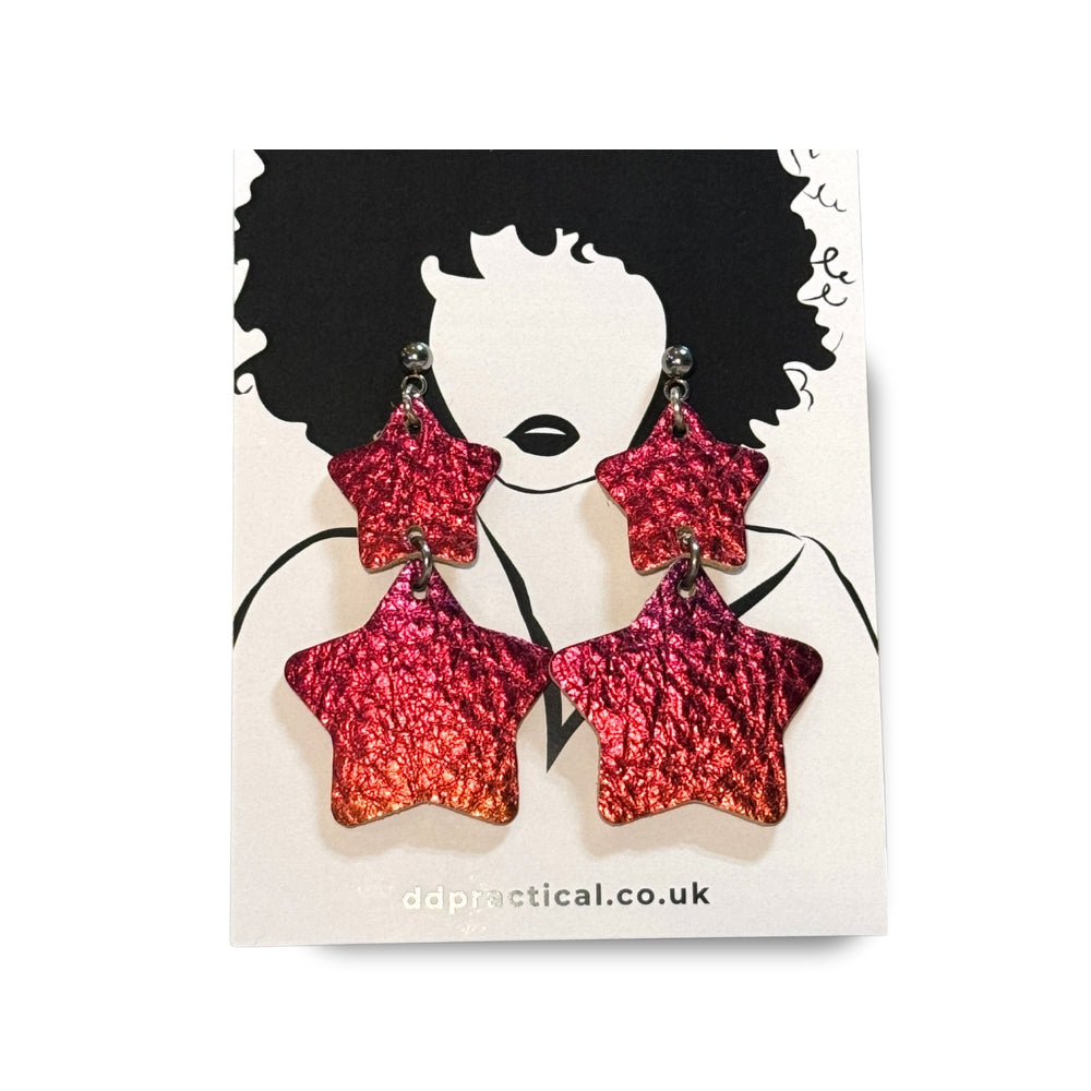 Leather Earrings - Stellar