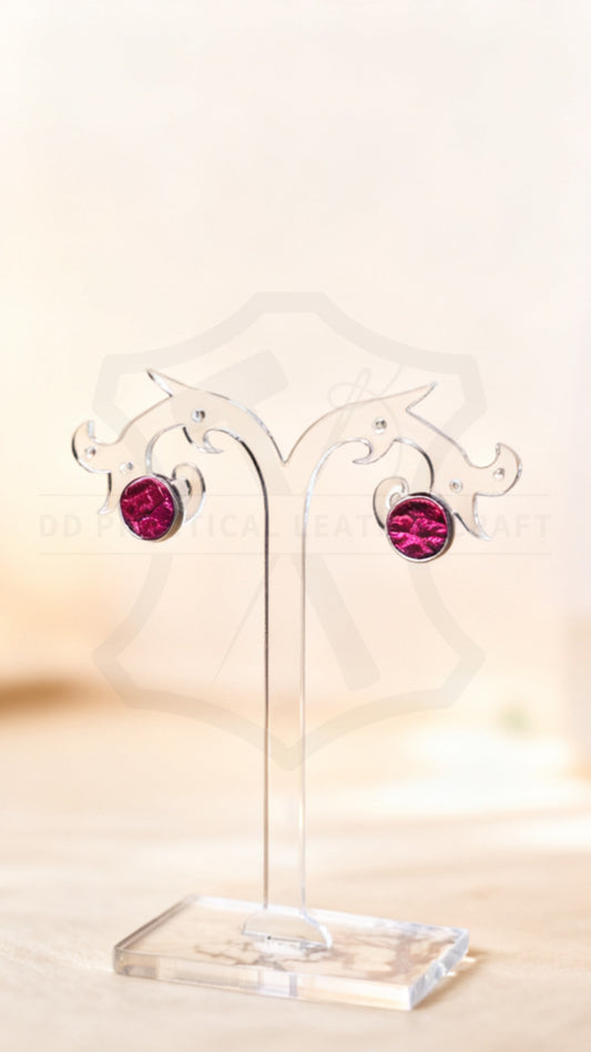 Leather Studs Earrings