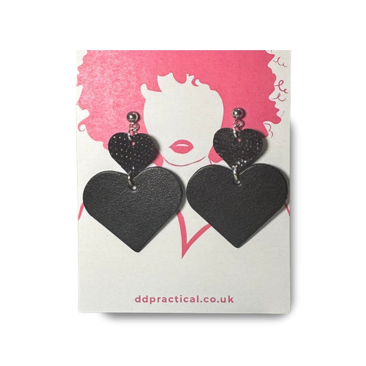 Leather Earrings - Sweetheart