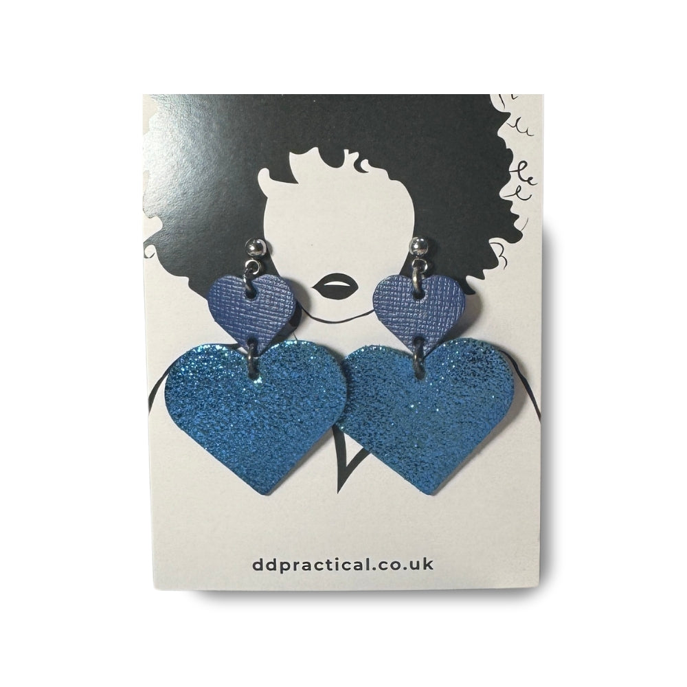 Leather Earrings - Sweetheart