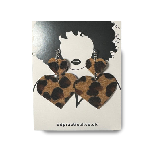 Leather Earrings - Sweetheart