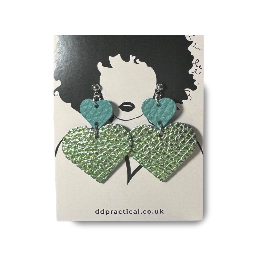 Leather Earrings - Sweetheart