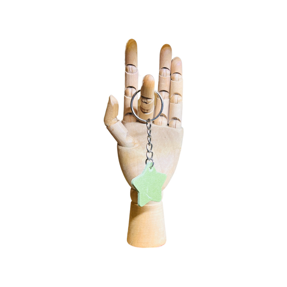 Leather Keyring - Star