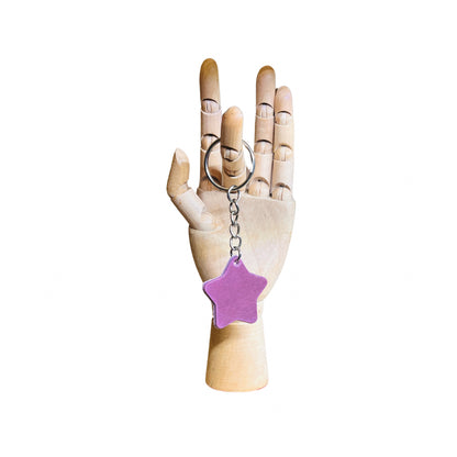 Leather Keyring - Star