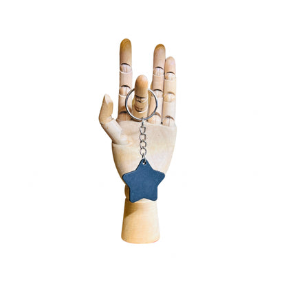 Leather Keyring - Star