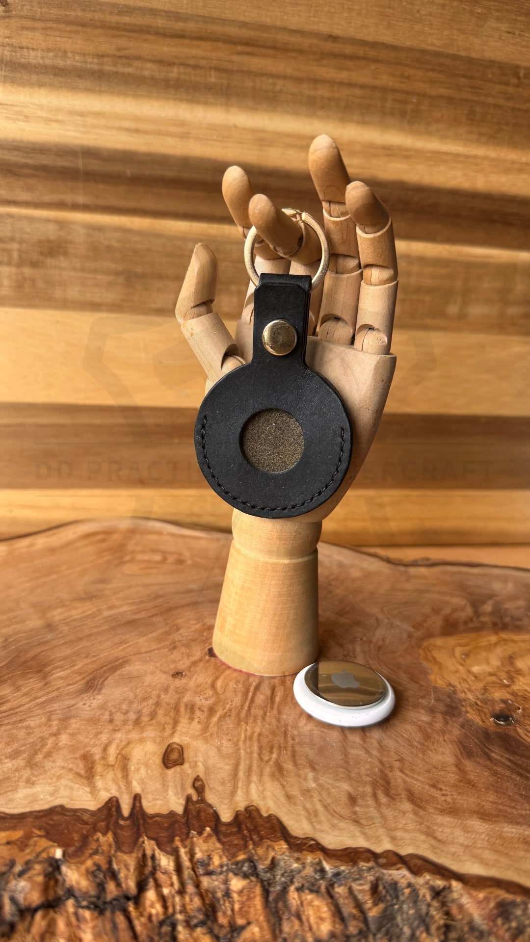 Leather AirTag Keyring