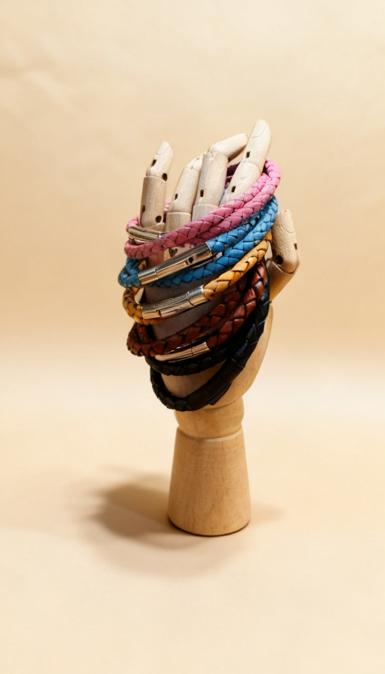 Leather Braid Duo Bracelet