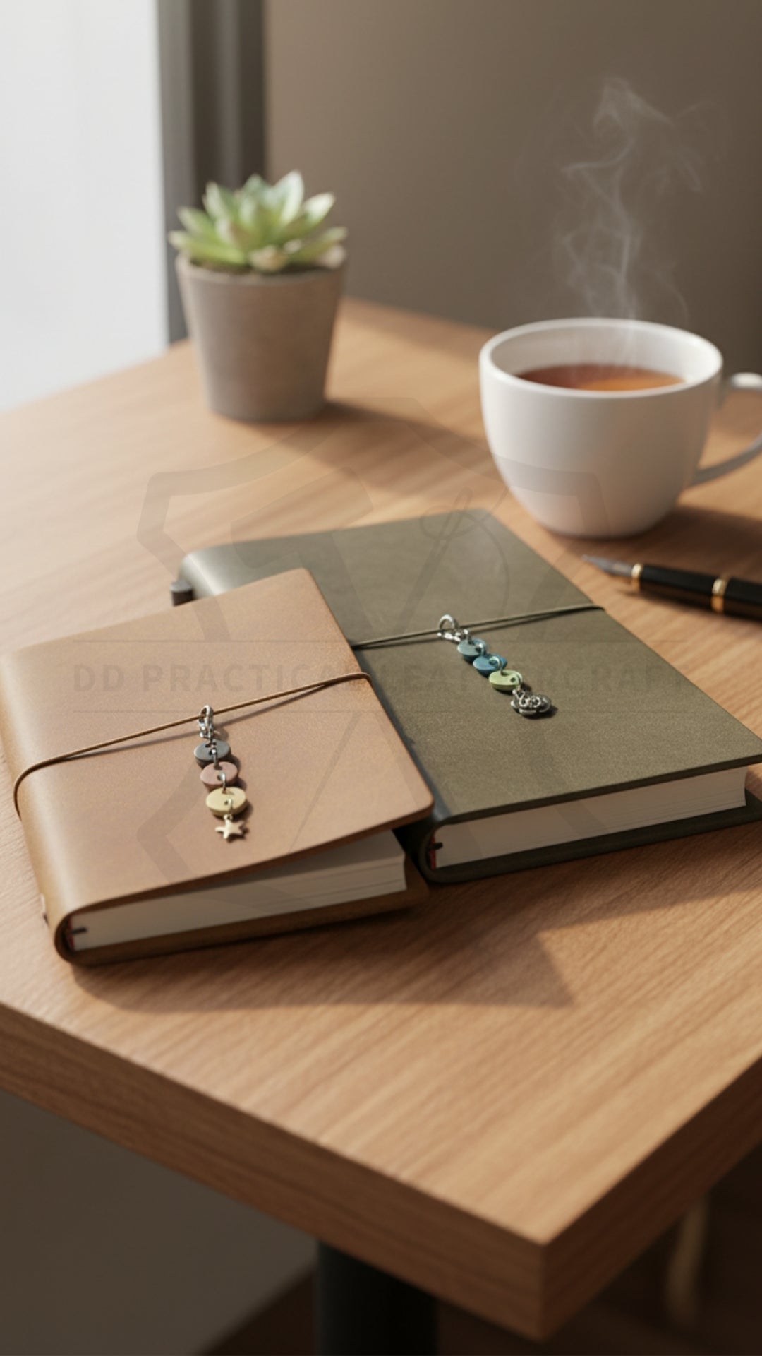 Leather Buttons Charm
