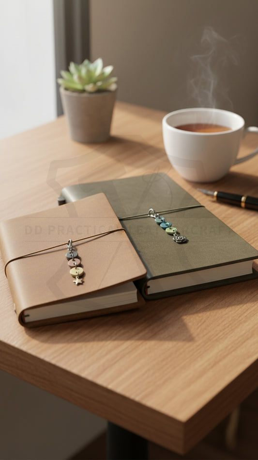 Leather Buttons Charm