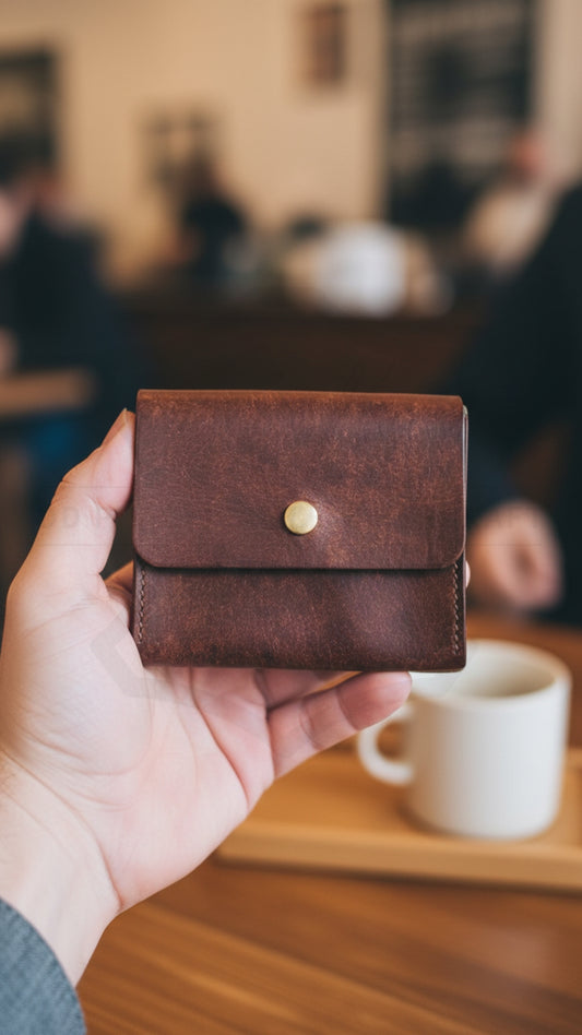 Leather Compact Purse