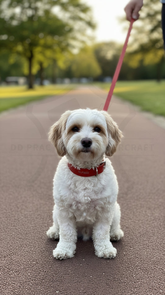Leather Dog Collar & Lead Set