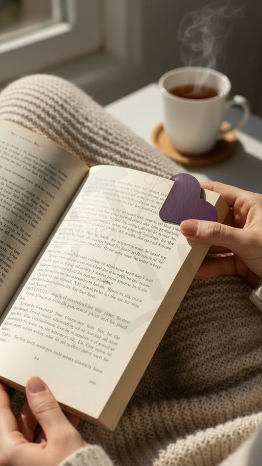 Leather Heart Bookmark