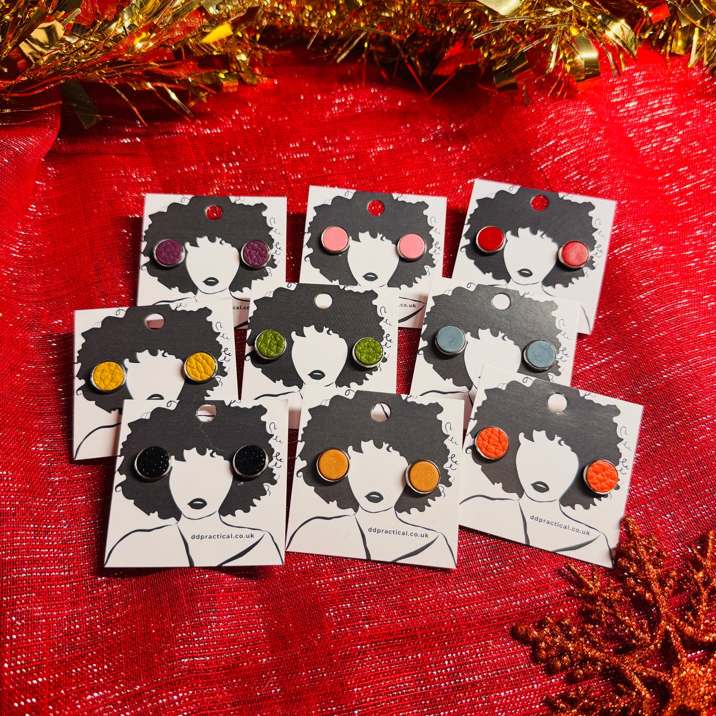 Leather Earrings - Studs