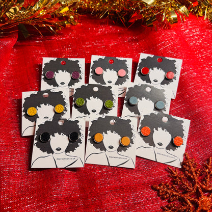 Leather Earrings - Studs