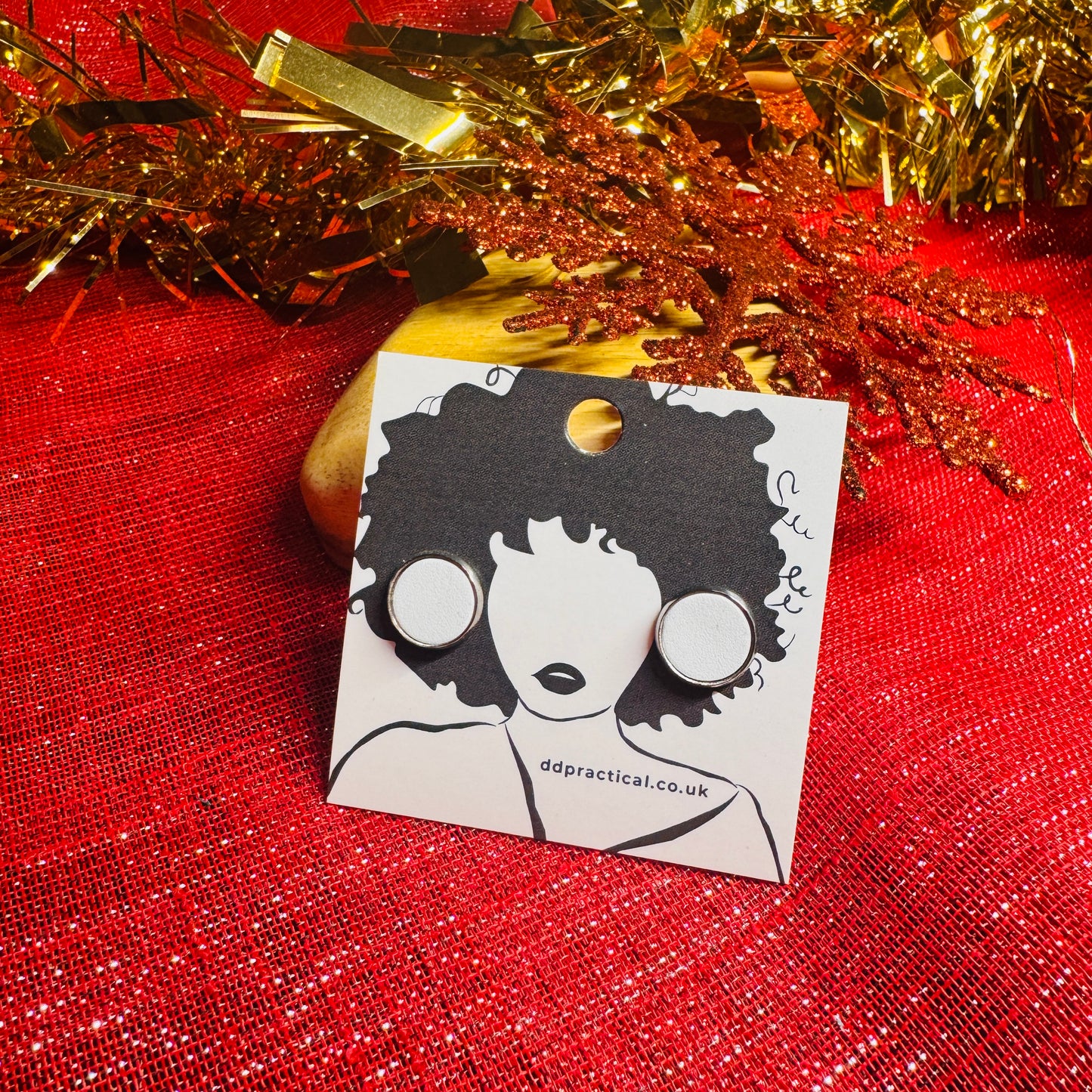 Leather Earrings - Studs