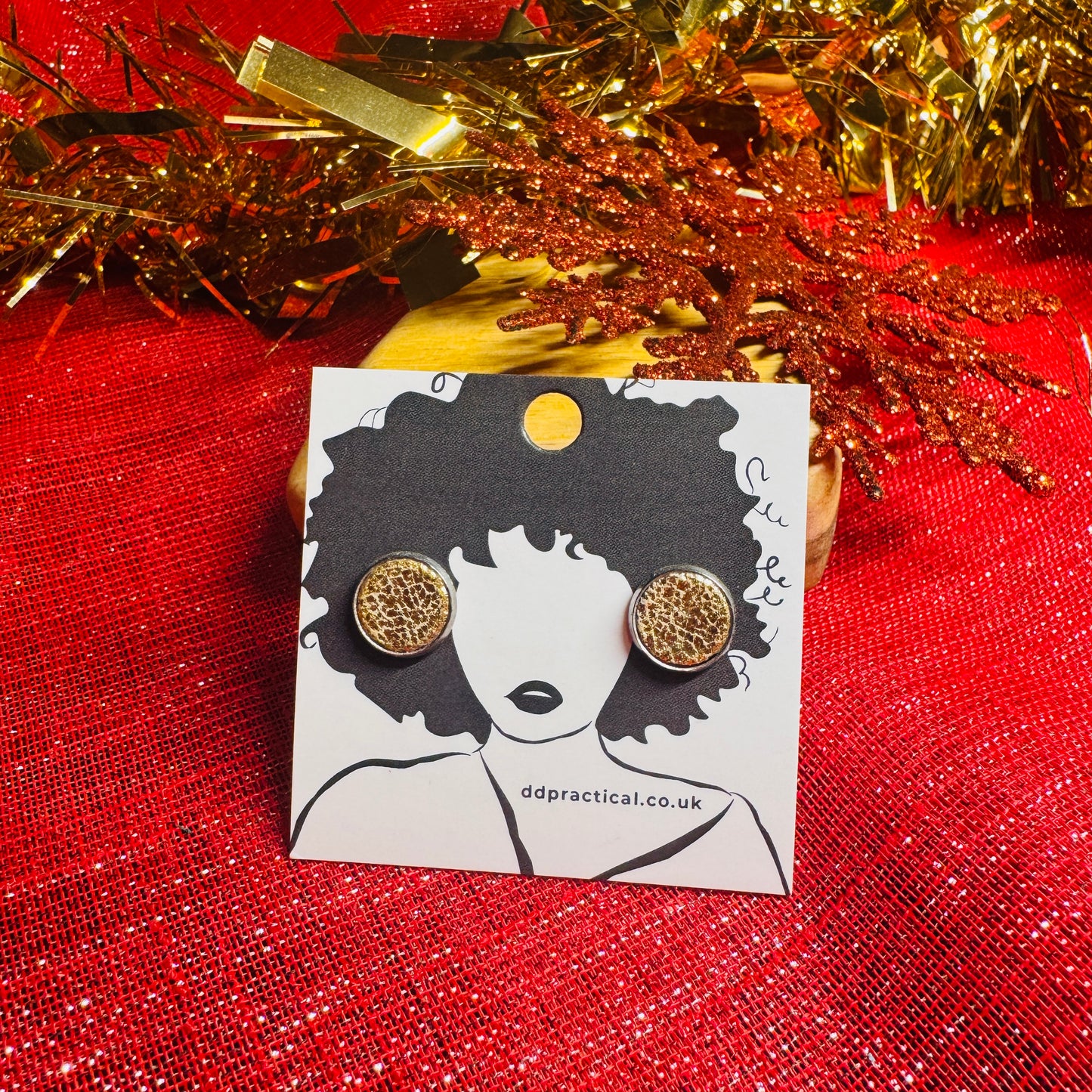 Leather Earrings - Studs