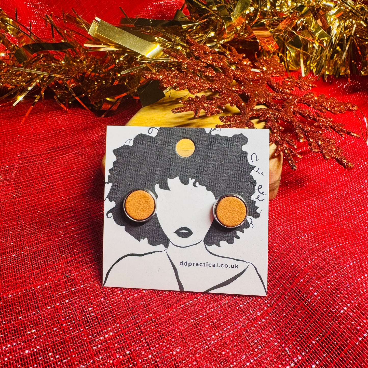 Leather Earrings - Studs