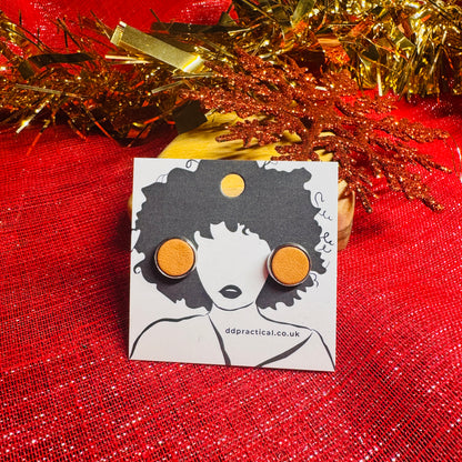 Leather Earrings - Studs