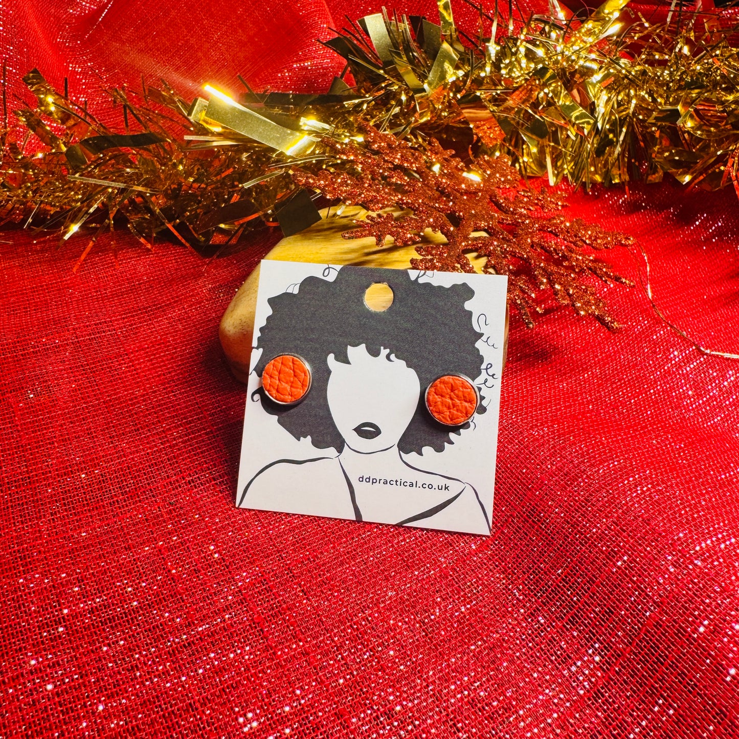 Leather Earrings - Studs